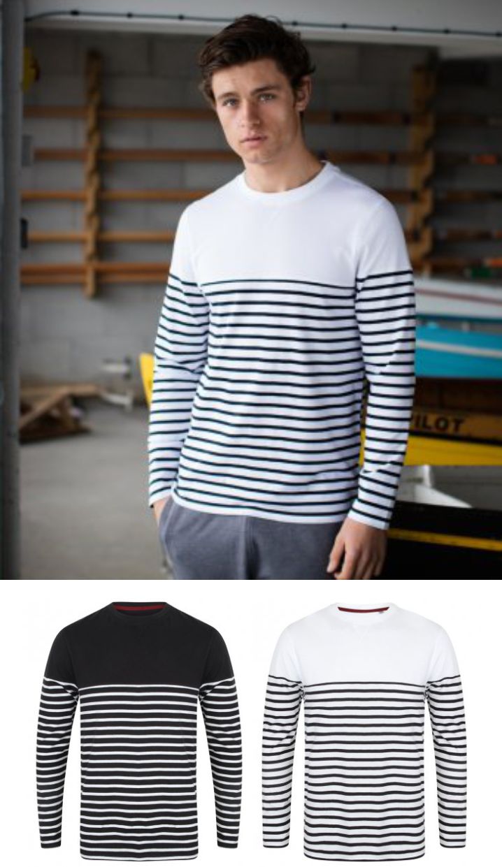 FR134 Front Row Long Sleeve Breton Stripe T-Shirt